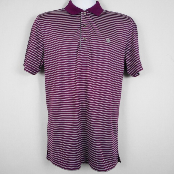 IZOD Other - IZOD Shirt M Striped Short Sleeve Golf Polo